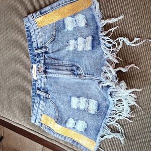 Chowsir Gold Stripe Shorts  29